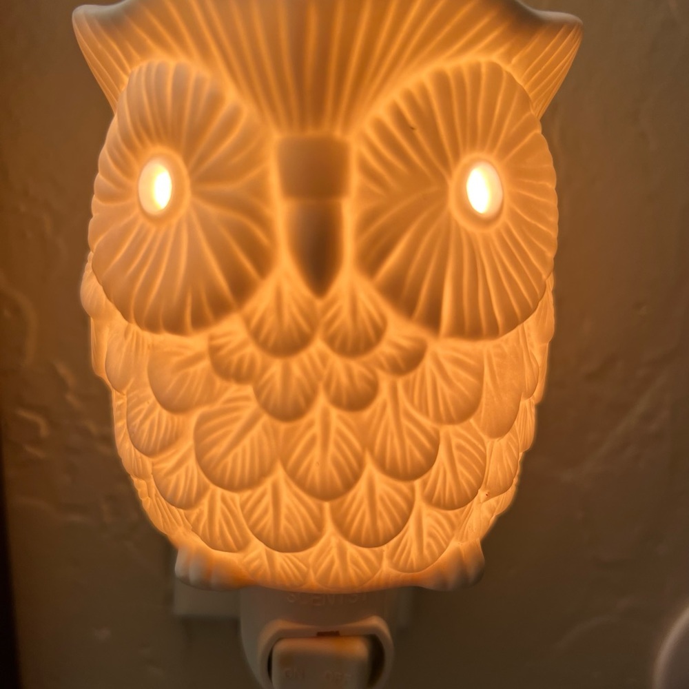 Scentsy warmer Owl with one bar of wax